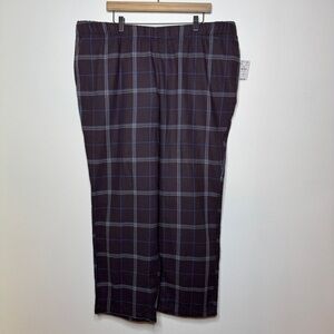 Land’s End Pajama Pants Purple Blue Plaid
